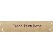 Fringed Burlap
