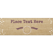 Fringed Burlap