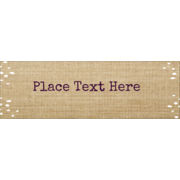Fringed Burlap