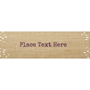 Fringed Burlap