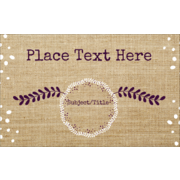 Fringed Burlap