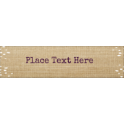 Fringed Burlap