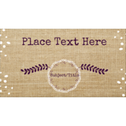 Fringed Burlap