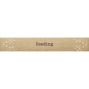 Fringed Burlap