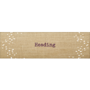 Fringed Burlap