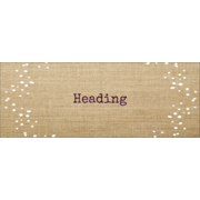 Fringed Burlap