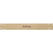Fringed Burlap