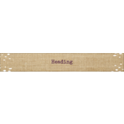 Fringed Burlap