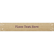 Fringed Burlap