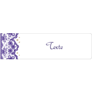 Mariage en dentelle violette