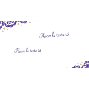 Mariage en dentelle violette