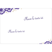 Mariage en dentelle violette