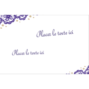 Mariage en dentelle violette