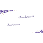 Mariage en dentelle violette