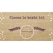 Toile à frange