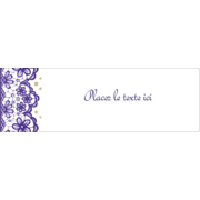 Mariage en dentelle violette