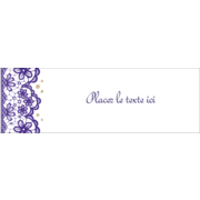 Mariage en dentelle violette