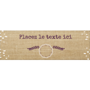 Toile à frange