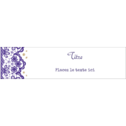 Mariage en dentelle violette