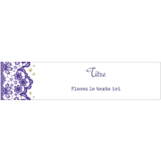 Mariage en dentelle violette