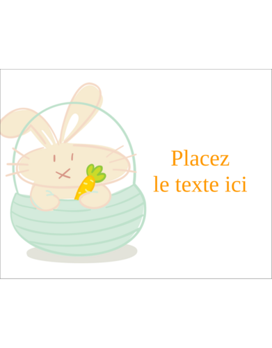 Panier de lapin
