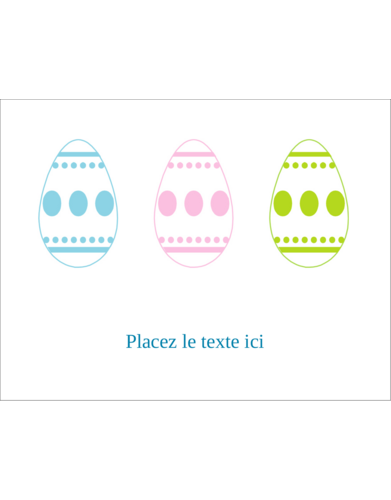 Trio d’œufs de Pâques
