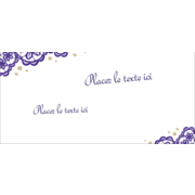 Mariage en dentelle violette