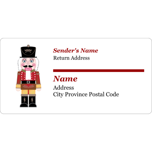 Nutcracker predesigned Label and Card template for your next holiday ...