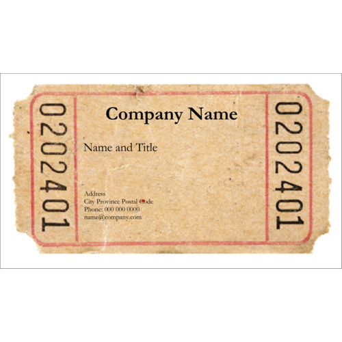 Ticket predesigned template for creative projects | Avery