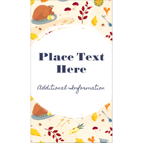 Thanksgiving Feast predesigned Label and Card template for your next ...