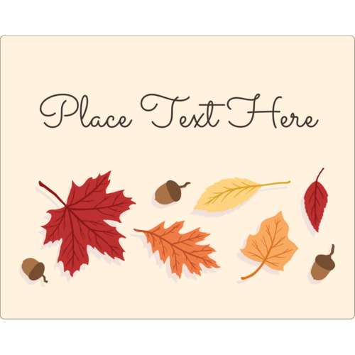 Thanksgiving Leafy predesigned Label and Card template for your next ...
