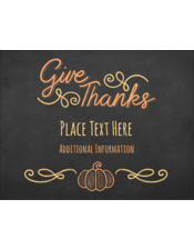 Thanksgiving Chalk Pumpkin