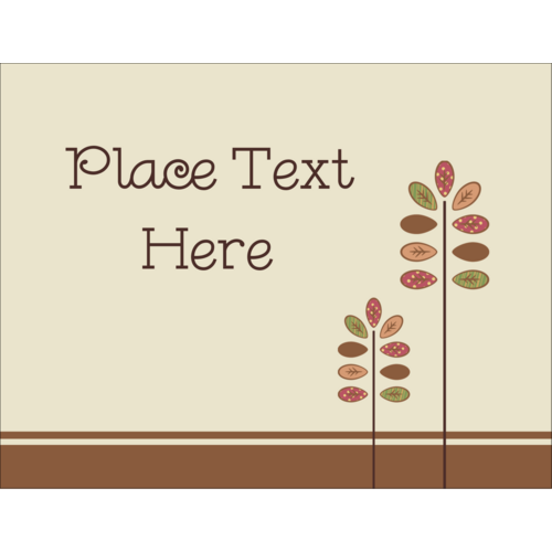 Thanksgiving Modern Leaves predesigned Label and Card template for your ...
