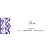 Mariage en dentelle violette
