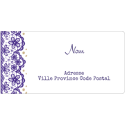 Mariage en dentelle violette