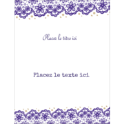Mariage en dentelle violette