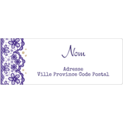 Mariage en dentelle violette