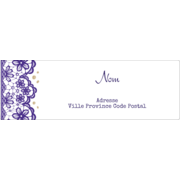 Mariage en dentelle violette
