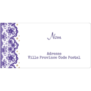 Mariage en dentelle violette