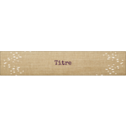 Toile à frange