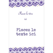 Mariage en dentelle violette