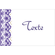 Mariage en dentelle violette