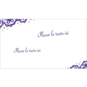 Mariage en dentelle violette