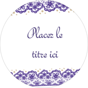 Mariage en dentelle violette
