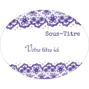 Mariage en dentelle violette