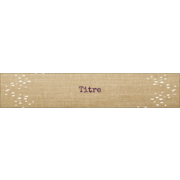 Toile à frange