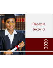 Bloc de couleur pour remise de diplômes