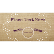 Fringed Burlap