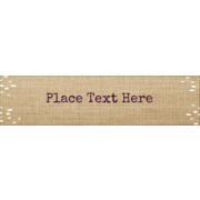 Fringed Burlap