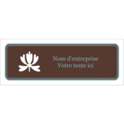 Bordure en brun et bleu